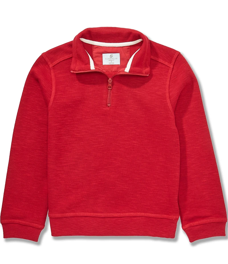 Class Club Big Boys Quarter Slub-Knit Pullover