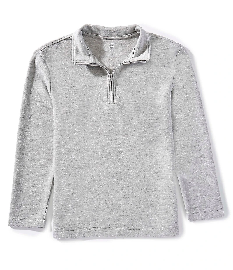 Class Club Big Boys Quarter Zip Pique Long Sleeve Pullover