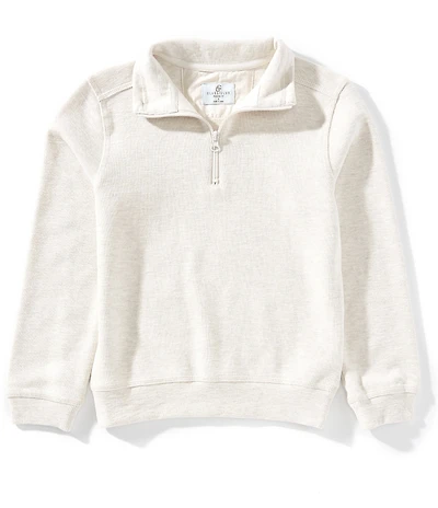 Class Club Big Boys Quarter Zip Slub Pullover