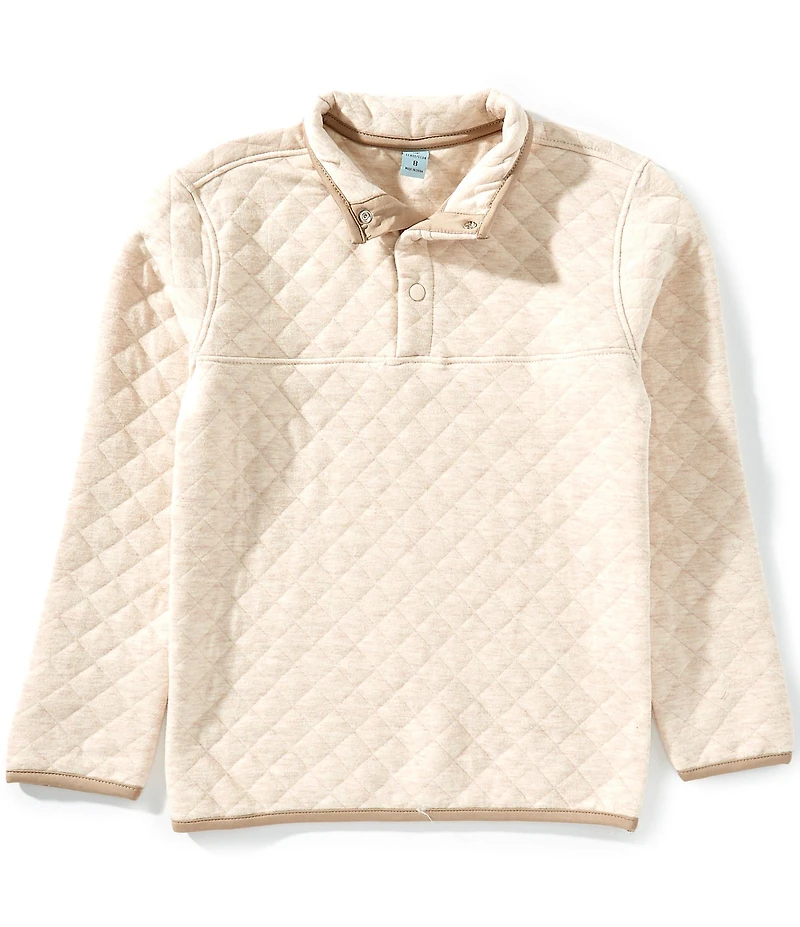 Class Club Big Boys Quilted Snap Placket Pullover