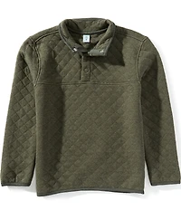 Class Club Big Boys Quilted Snap Placket Pullover