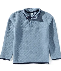 Class Club Big Boys Quilted Snap Placket Pullover
