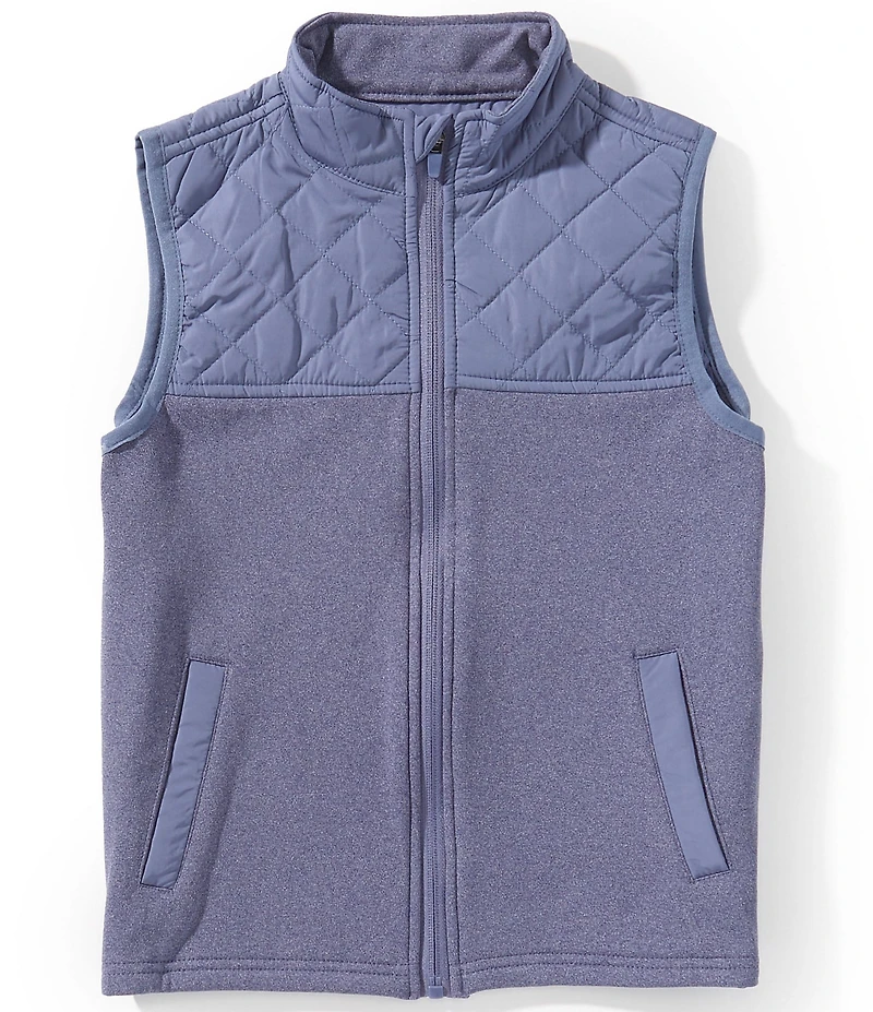 Class Club Big Boys Quilted Yoke Zip-Front Vest