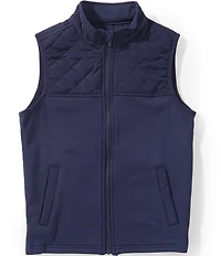 Class Club Big Boys Quilted Yoke Zip-Front Vest