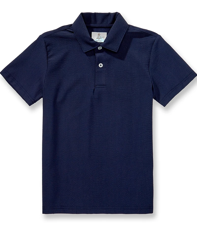 Class Club Big Boys Seersucker Short Sleeve Polo