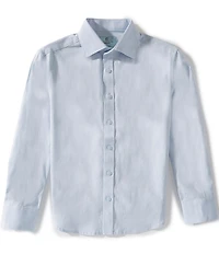 Class Club Big Boys Solid Linen Long Sleeve Shirt