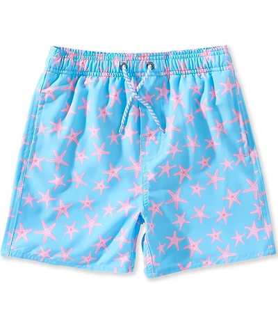 Class Club Big Boys Starfish Print Swim Trunks