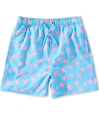 Class Club Big Boys Starfish Print Swim Trunks