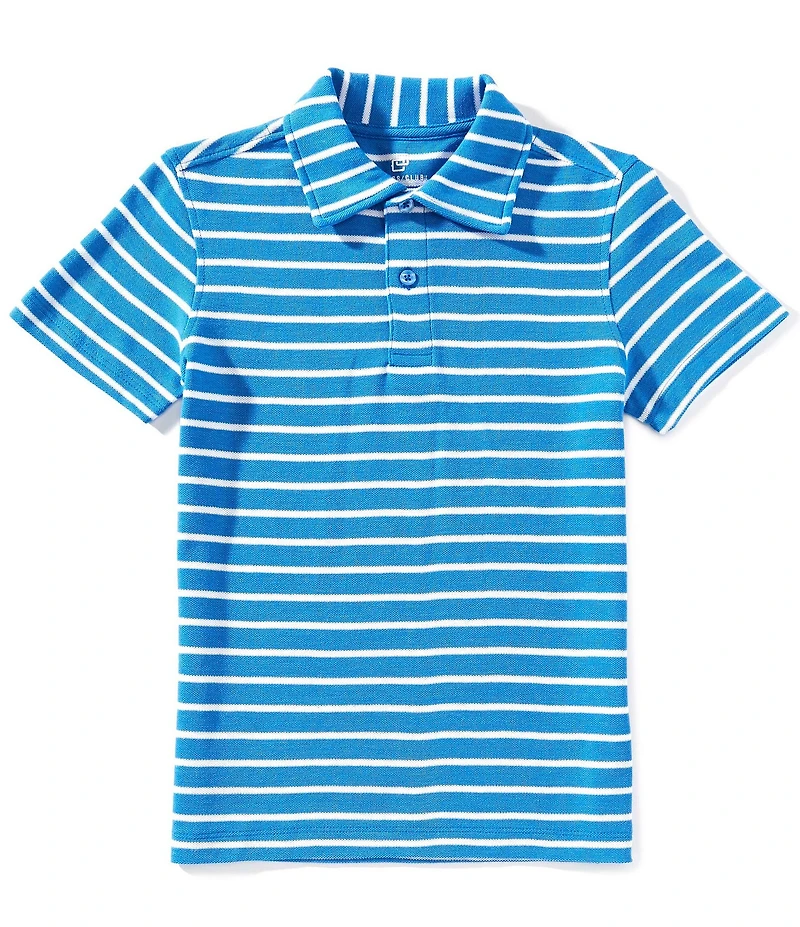 Class Club Big Boys Stripe Pique Polo Shirt