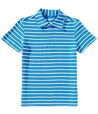 Class Club Big Boys Stripe Pique Polo Shirt