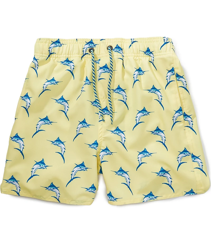 Class Club Big Boys Swordfish Print Swim Trunk