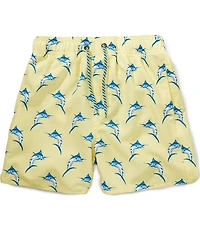 Class Club Big Boys Swordfish Print Swim Trunk