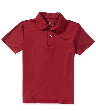 Class Club Big Boys Micro Stripe Synthetic Polo Shirt