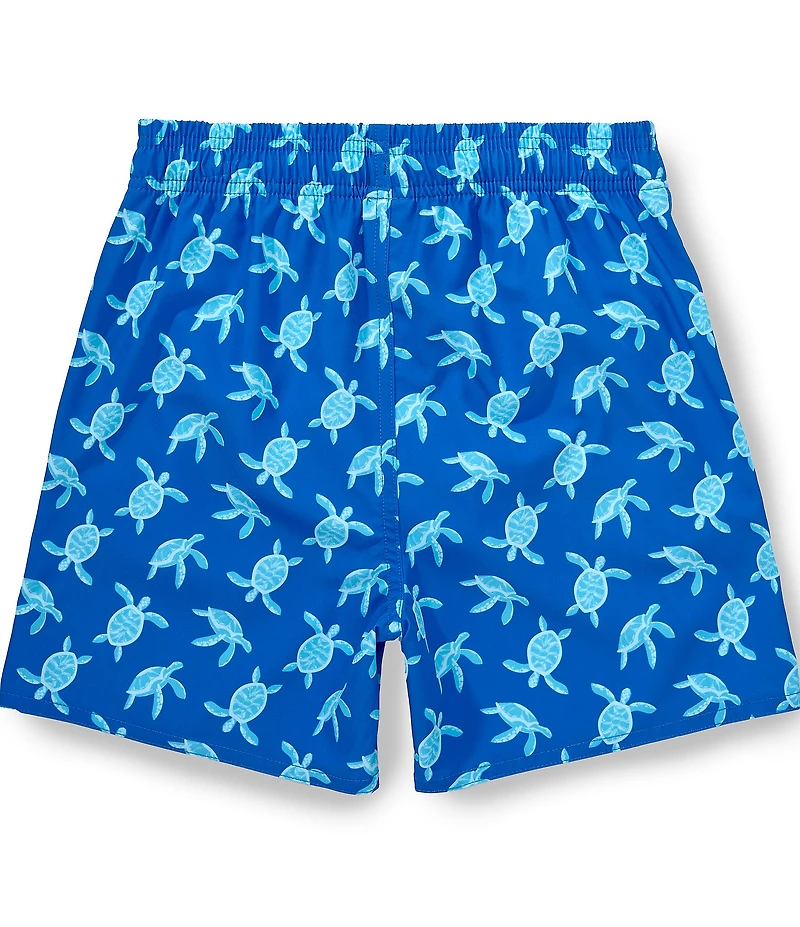 Class Club Big Boys Turtle Print Swim Trunks