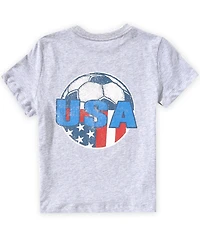 Class Club Big Boys USA Soccer Graphic Short Sleeve T-Shirt