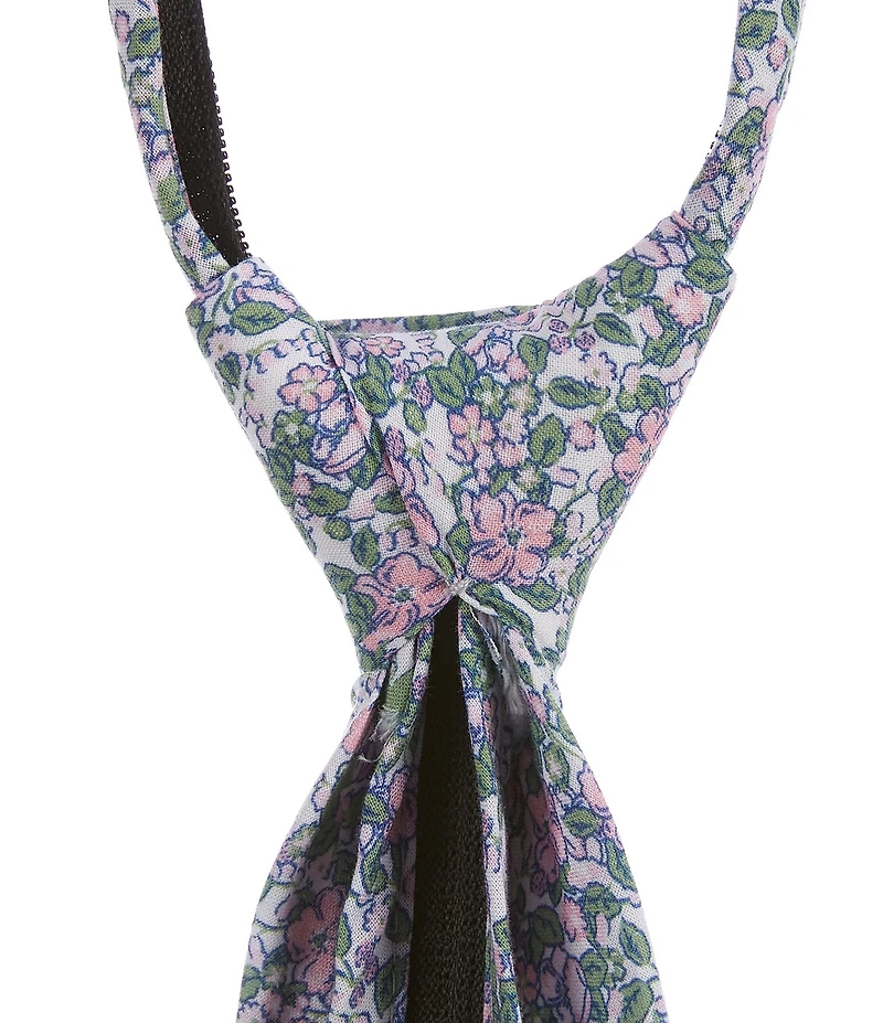 Class Club Boys 14#double; Floral Zipper Tie