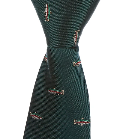 Class Club Boys 14#double; Jacquard Trout Zipper Tie