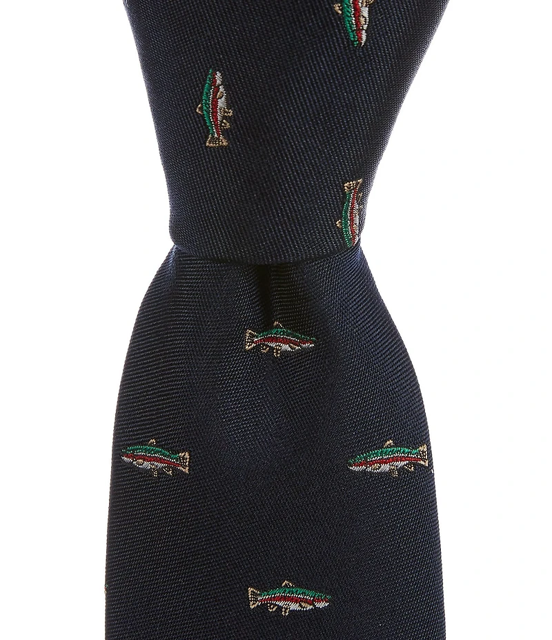Class Club Boys 50#double; Jacquard Trout Tie