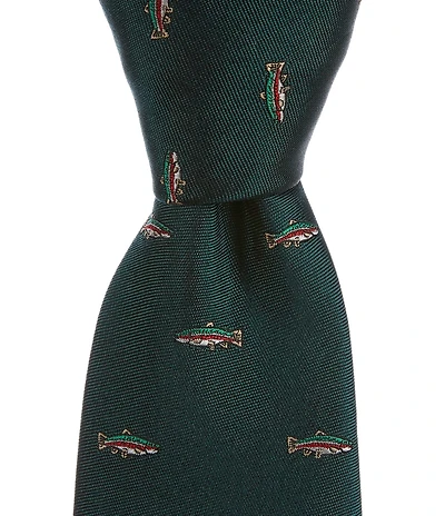 Class Club Boys 50#double; Jacquard Trout Tie