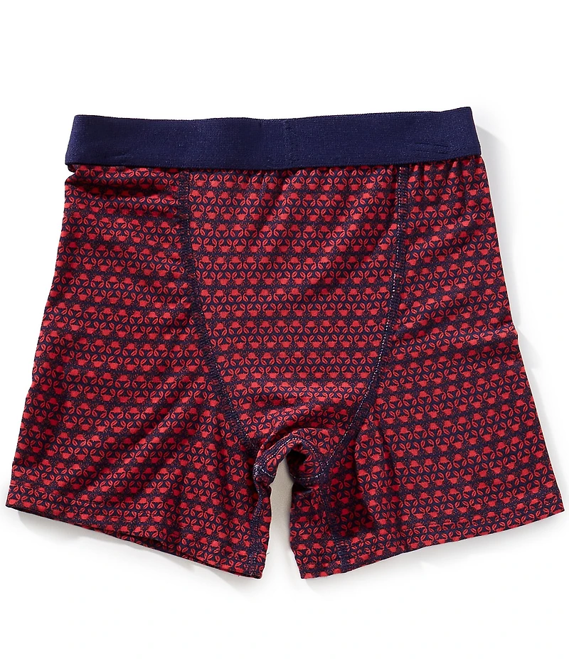 Class Club Boys Geo Crab Print Boxer Briefs
