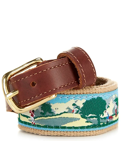Class Club Boys Golf Scene Twill Belt