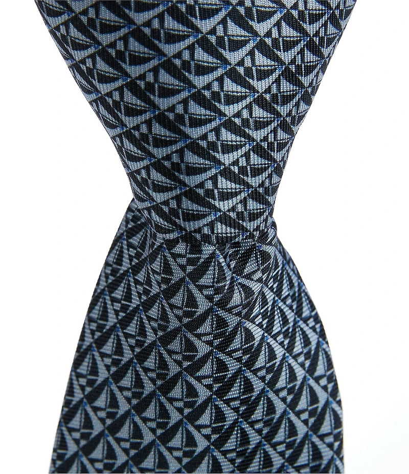 Class Club Boys Sailboat Print 14#double; Zipper Tie