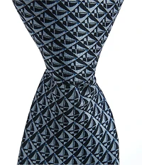 Class Club Boys Sailboat Print 14#double; Zipper Tie