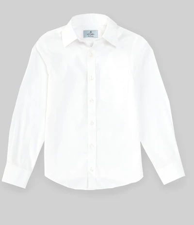 Class Club Big Boys Non-Iron Long-Sleeve Oxford Button-Front Shirt