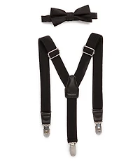 Class Club Little/Big Boys Bow Tie & Suspenders Set