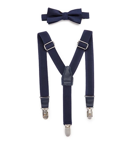 Class Club Little/Big Boys Bow Tie & Suspenders Set