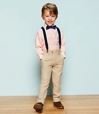 Class Club Little/Big Boys Bow Tie & Suspenders Set