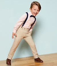 Class Club Little/Big Boys Bow Tie & Suspenders Set
