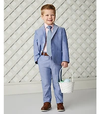 Class Club Little Boys Chambray Dress Pants