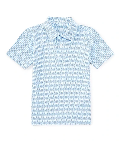 Class Club Little Boys Fish Print Synthetic Polo Shirt