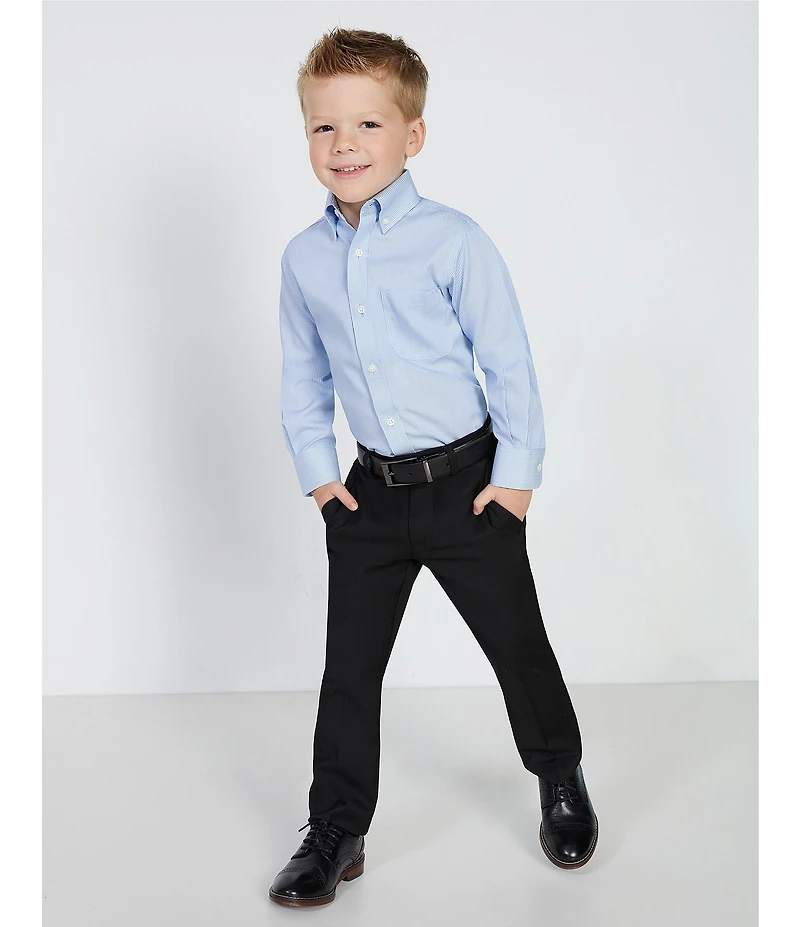 Class Club Little Boys Flat Front Dress Pants