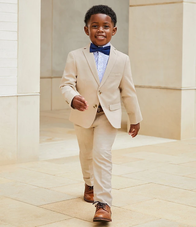 boys linen dress pants ARMANDO MARTILLO Boys Skinny Fit Adjustable Waist Linen Dress Pant - Colors