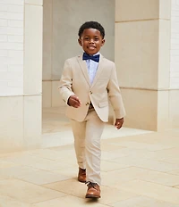 Class Club Little Boys Linen Blend Notch Lapel Jacket Blazer