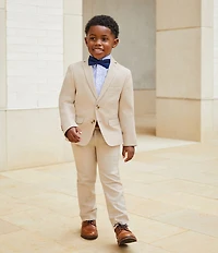 Class Club Little Boys Linen Blend Notch Lapel Jacket Blazer