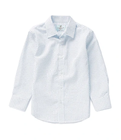 Class Club Little Boys Long Sleeve Geo Print Synthetic Dress Shirt