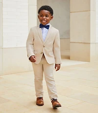 Class Club Little Boys Long Sleeve Non-Iron Point Collar Floral Button Down Shirt