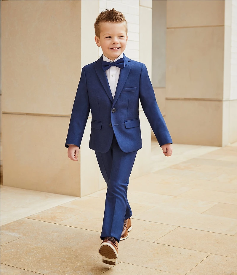 Class Club Little Boys Long Sleeve Sharkskin Jacket