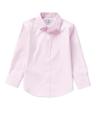 Class Club Little Boys Long Sleeve Solid Synthetic Dress Shirt