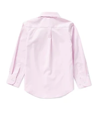 Class Club Little Boys Long Sleeve Solid Synthetic Dress Shirt