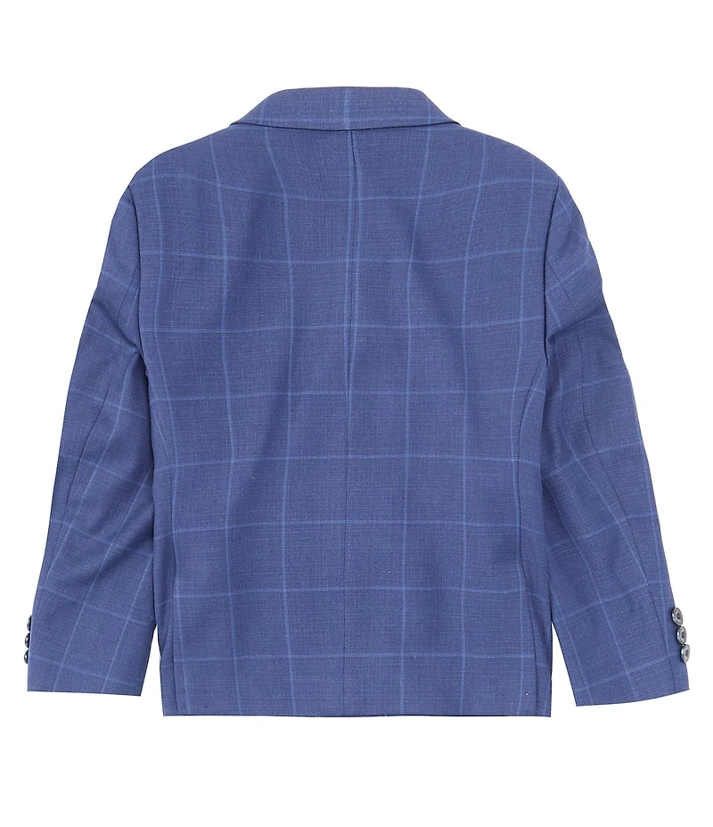 Class Club Little Boys Long Sleeve Window Pane Dress Jacket