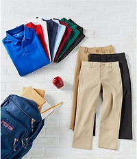 Class Club Little Boys Modern Fit Comfort Stretch Synthetic Pants