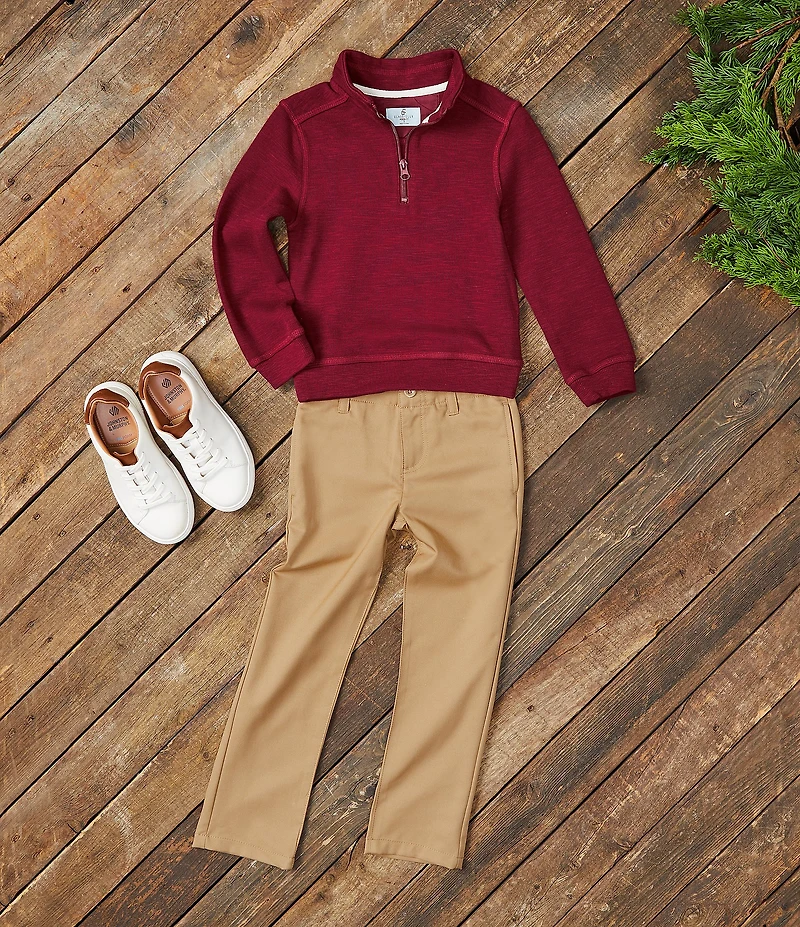 Class Club Little Boys Modern Fit Comfort Stretch Synthetic Pants