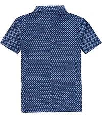 Class Club Little Boys Short Sleeve Synthetic Baseball Bat Print Polo Shirt