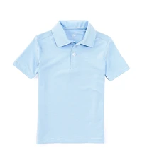 Class Club Little Boys Short Sleeve Synthetic Micro Stripe Polo