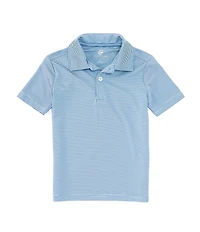 Class Club Little Boys Short Sleeve Synthetic Micro Stripe Polo