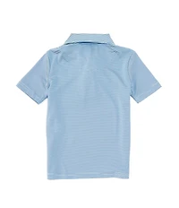 Class Club Little Boys Short Sleeve Synthetic Micro Stripe Polo